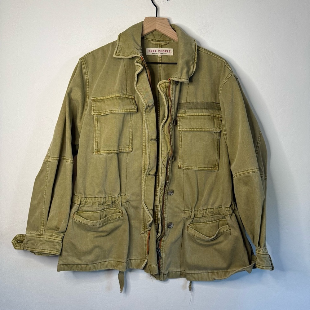 Free People Seize The Day Utility Oversized Jacket